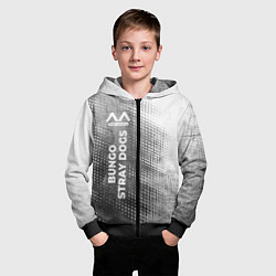 Толстовка на молнии детская Bungo Stray Dogs - grey gradient по-вертикали, цвет: 3D-черный — фото 2