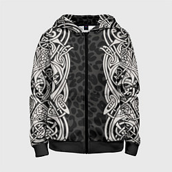 Детская толстовка на молнии Скандинавский кельтский узор