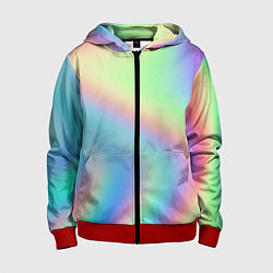 Детская толстовка на молнии Бензиновый градиент