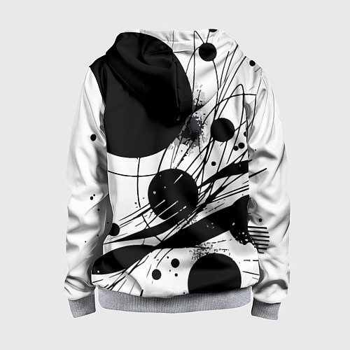 Детская толстовка на молнии New York Yankees baseball team - abstraction / 3D-Меланж – фото 2