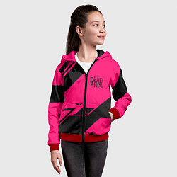 Толстовка на молнии детская Dead by april geometry, цвет: 3D-красный — фото 2