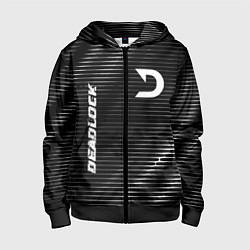 Толстовка на молнии детская Deadlock metal game lines, цвет: 3D-черный