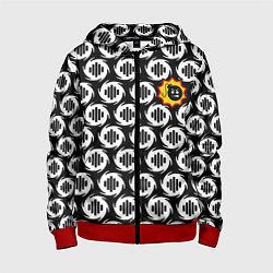 Детская толстовка на молнии Serious Sam logo pattern
