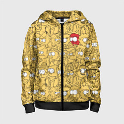 Детская толстовка на молнии Красный человечек