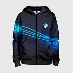 Детская толстовка на молнии BMW line blue