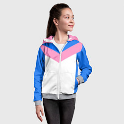 Толстовка на молнии детская В стиле 90-х ретро спортивная, цвет: 3D-меланж — фото 2