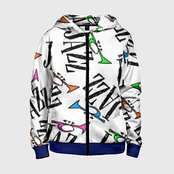 Детская толстовка на молнии Just jazz in color