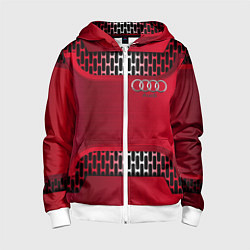 Детская толстовка на молнии Audi metal steel