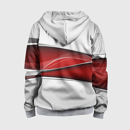 Детская толстовка на молнии Mercedes benz авто / 3D-Меланж – фото 2