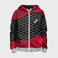 Детская толстовка на молнии BMW карбон стиль