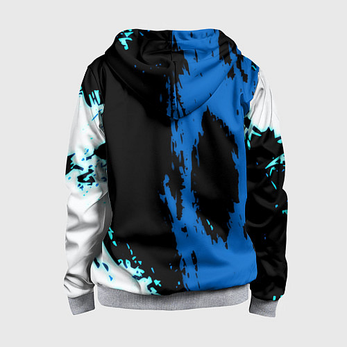 Детская толстовка на молнии Манчестер сити краски абстрактные / 3D-Меланж – фото 2