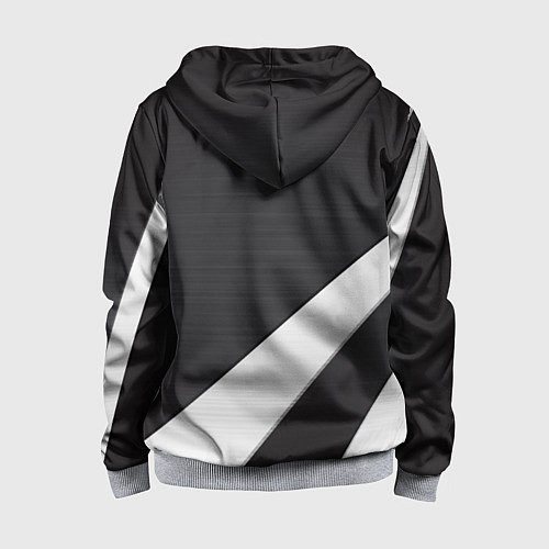 Детская толстовка на молнии BMW sport line geometry steel / 3D-Меланж – фото 2