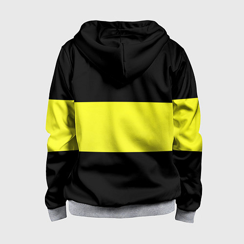 Детская толстовка на молнии Янг бойс полоса / 3D-Меланж – фото 2