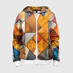 Детская толстовка на молнии Мозайка