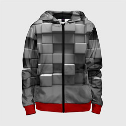 Детская толстовка на молнии Текстура кубы