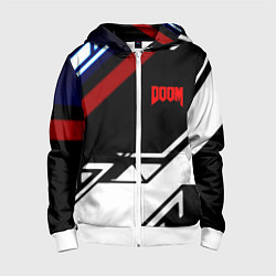 Детская толстовка на молнии Doom steel geometry