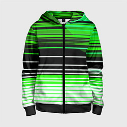 Детская толстовка на молнии Разноцветные вертикальные линии