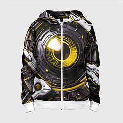 Детская толстовка на молнии Жёлтая сфера киберпанк