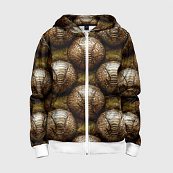 Детская толстовка на молнии Броненосцы