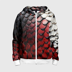 Детская толстовка на молнии Змеиная броня