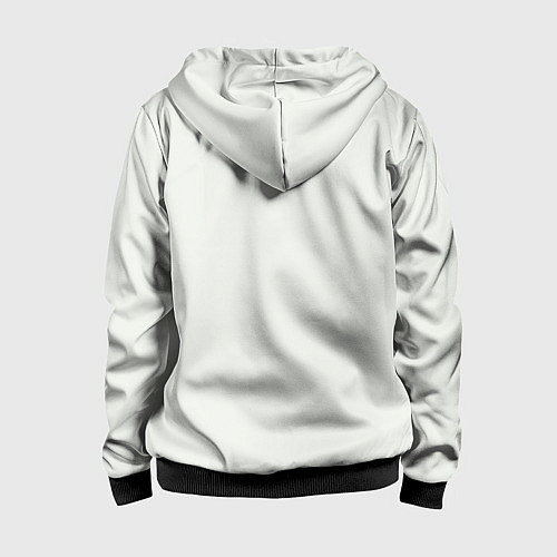 Детская толстовка на молнии Металлическое сердце кораллы и цветы / 3D-Черный – фото 2