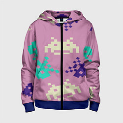 Детская толстовка на молнии Пиксели фильтр