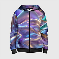 Детская толстовка на молнии Волны космические