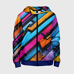 Детская толстовка на молнии Абстракция с граффити