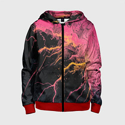 Детская толстовка на молнии Абстрактные молнии текстура