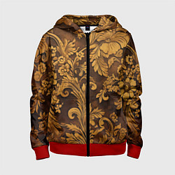 Детская толстовка на молнии Рубленный узор