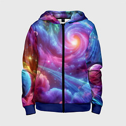 Детская толстовка на молнии Neon space fantasy
