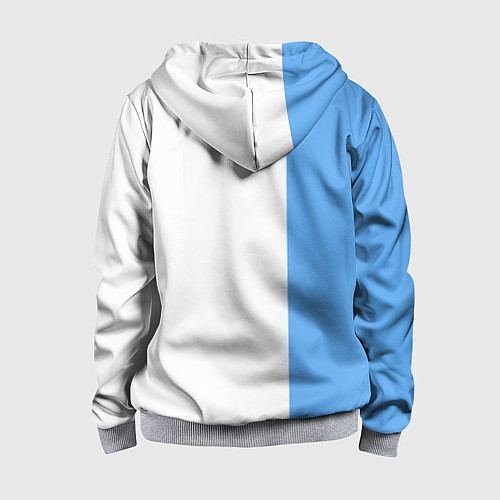 Детская толстовка на молнии Моляр красит стену / 3D-Меланж – фото 2