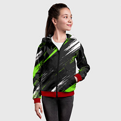 Толстовка на молнии детская Sports suit, цвет: 3D-красный — фото 2