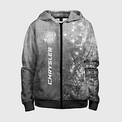 Толстовка на молнии детская Chrysler - grey gradient по-вертикали, цвет: 3D-черный