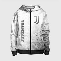 Толстовка на молнии детская Juventus - white gradient вертикально, цвет: 3D-черный