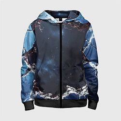 Детская толстовка на молнии Объемная дыра в стене текстура