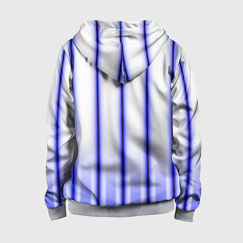 Детская толстовка на молнии Striped suit / 3D-Меланж – фото 2