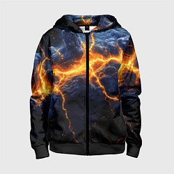 Детская толстовка на молнии Молнии в разбитом небе