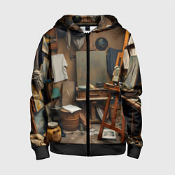 Детская толстовка на молнии Мастерская художника