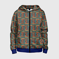 Детская толстовка на молнии Солнце джунглей