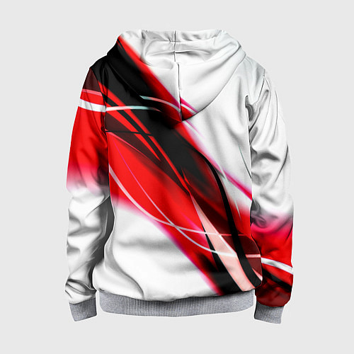 Детская толстовка на молнии Nasa абстрактные полосы / 3D-Меланж – фото 2