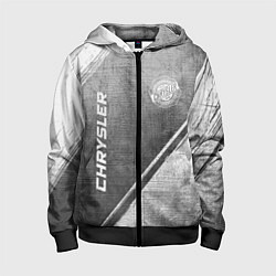 Детская толстовка на молнии Chrysler - grey gradient вертикально