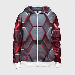 Детская толстовка на молнии Бордовый бронежилет