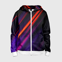 Толстовка на молнии детская Multicolored, цвет: 3D-белый
