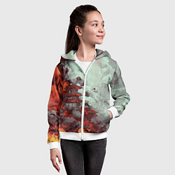 Толстовка на молнии детская Башня в облаках, цвет: 3D-белый — фото 2