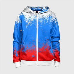 Детская толстовка на молнии Патриот - флаг