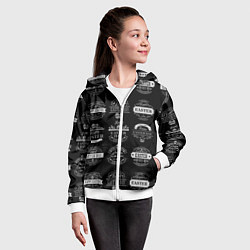 Толстовка на молнии детская Easter holidays, цвет: 3D-белый — фото 2