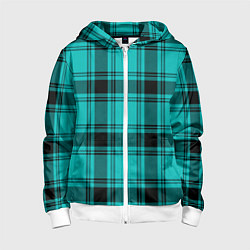 Детская толстовка на молнии Checkered blue