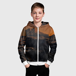 Толстовка на молнии детская Эльбрус, цвет: 3D-белый — фото 2