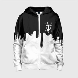 Детская толстовка на молнии Doom logo жидкие краски